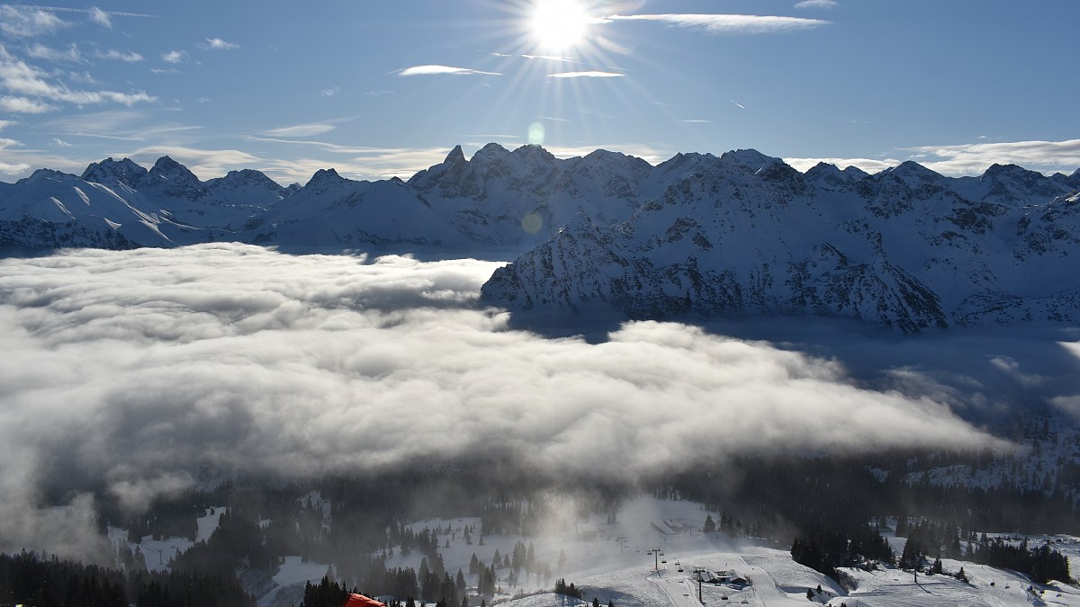 Fellhornbahn Gipfelstation - Oberstdorf - Blick nach Südosten - Foto ...