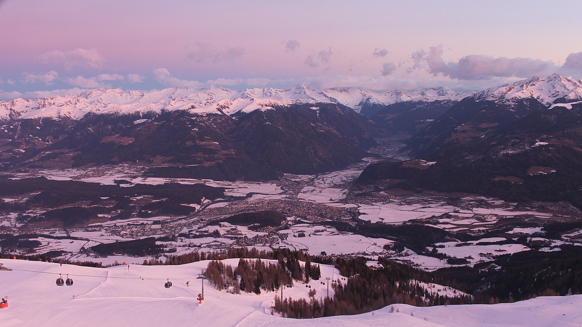 Kronplatz - Bruneck / Pustertal - Blick nach Norden über das Tauferer ...